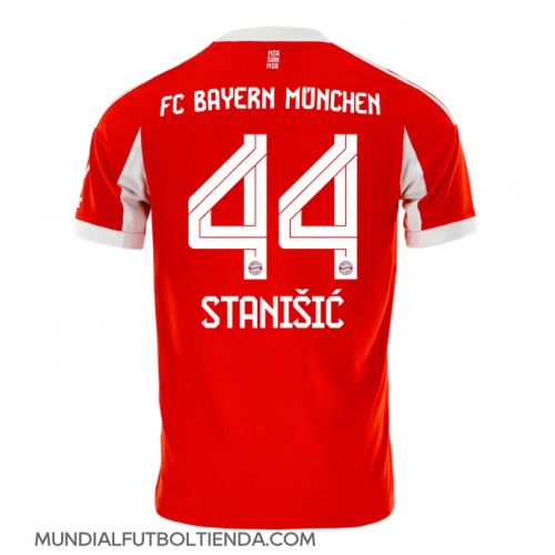 Camiseta Bayern Munich Josip Stanisic #44 Primera Equipación Replica 2025-26 mangas cortas